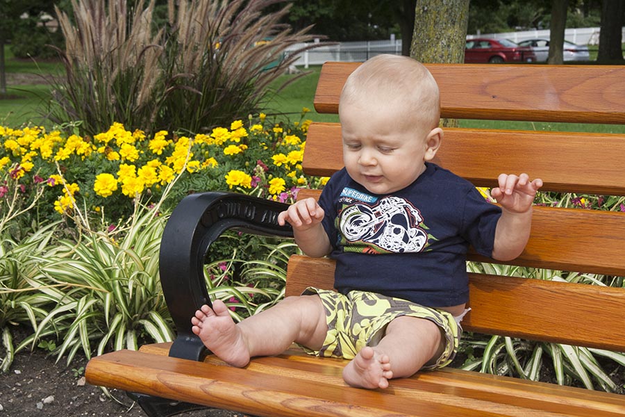 On a Bench in the Park