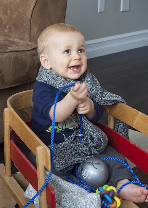 Trying Out Grandpa's Sled