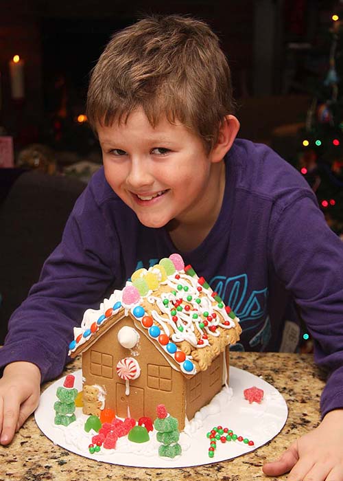 Austin and his Gingerbread House