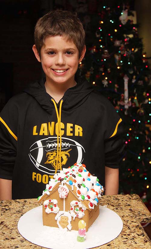 Brady and his Gingerbread House