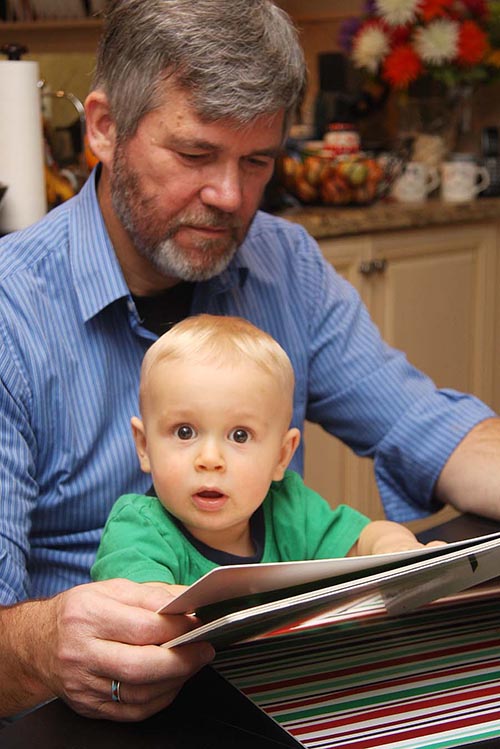 Reading with Grandpa