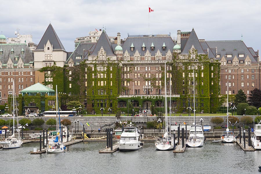 the Fairmont Empress Hotel