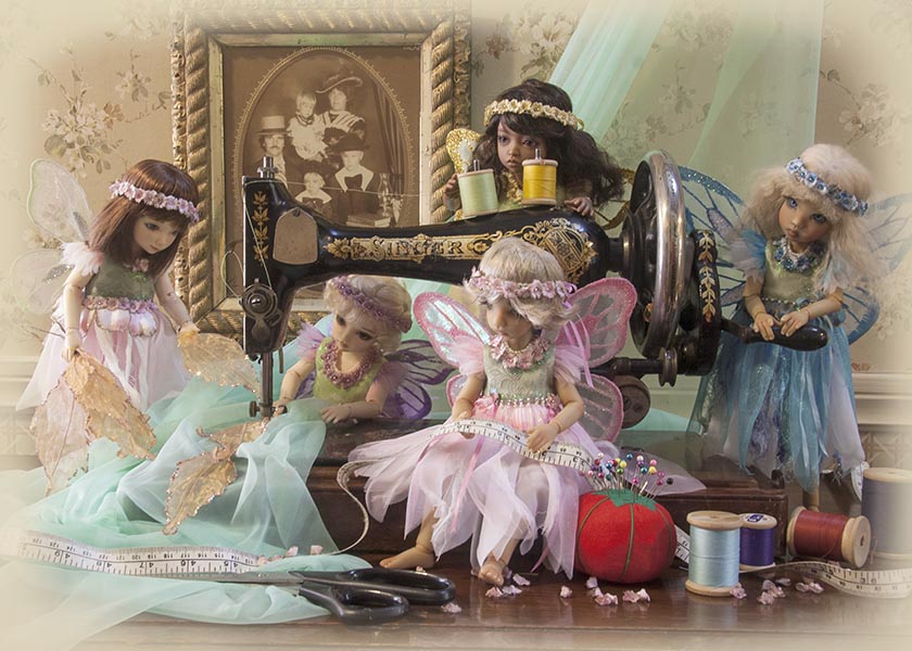  Fairies Sewing