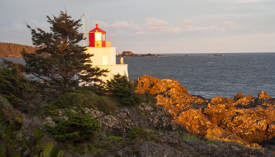 Uclulet Light in the Setting Sun