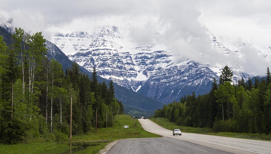 Mount Robson Ahead