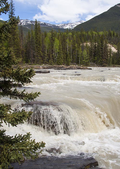 Rushing Water Above the Falls