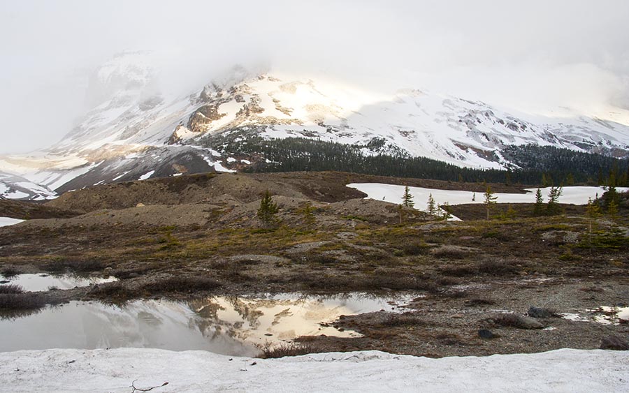 Sunrise at the Icefields Centre