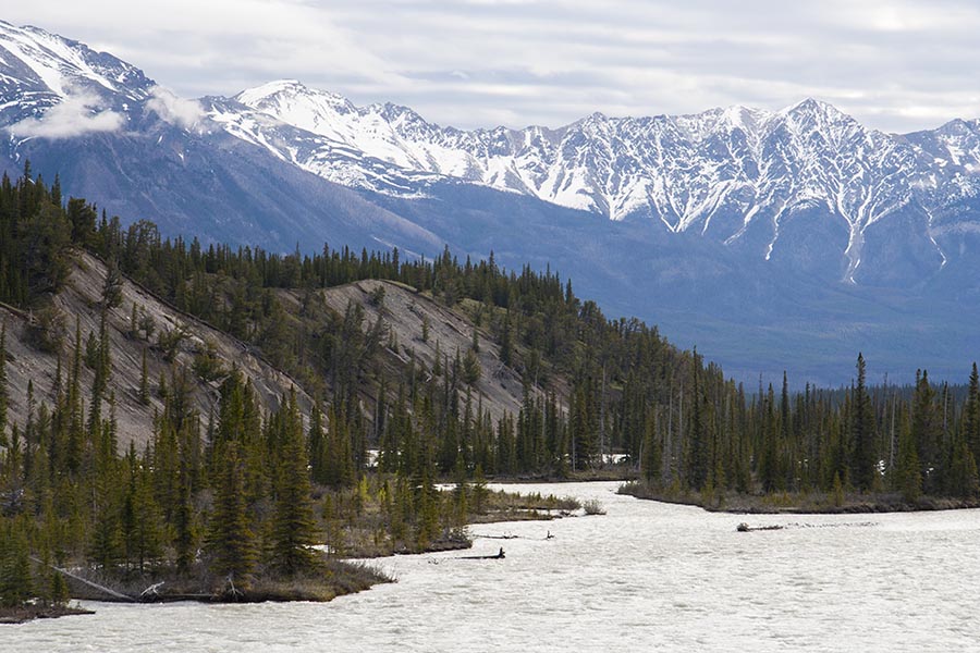 River Flowing East Towards the Prairies