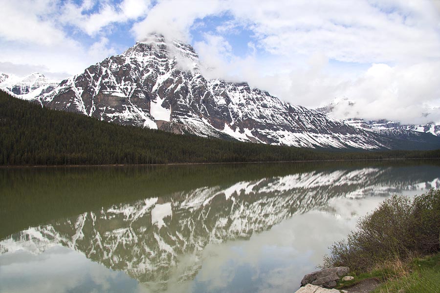 Mountain Refection in Waterfowl Lake