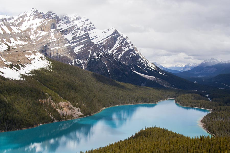 Peyto Lake and the Valley Beyond