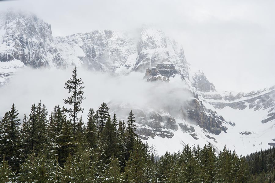 Fresh Snow on the Mountain Tops