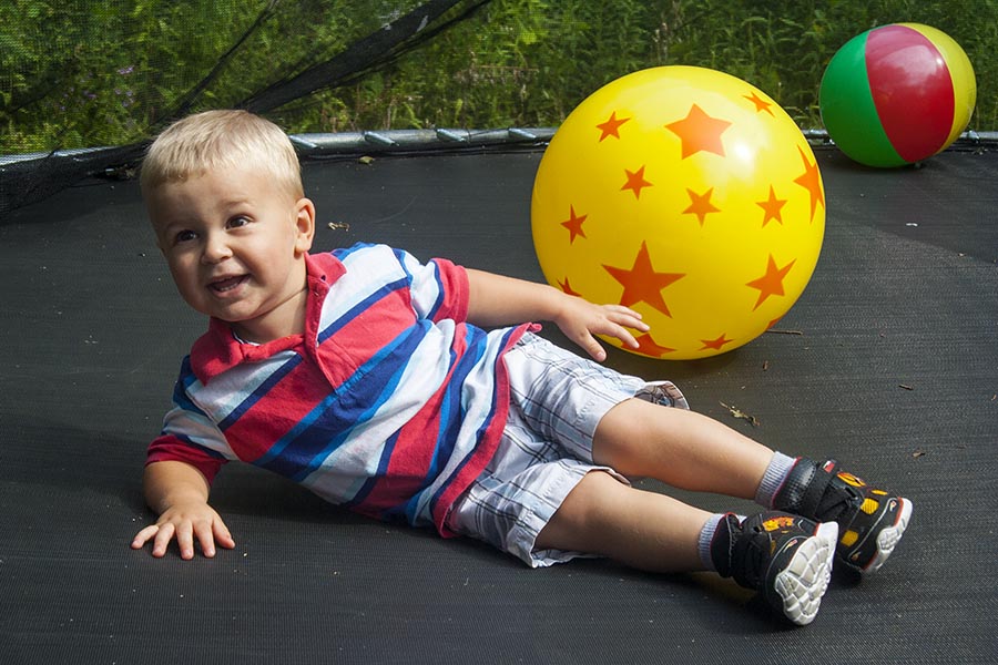 "Boom" on the Trampoline