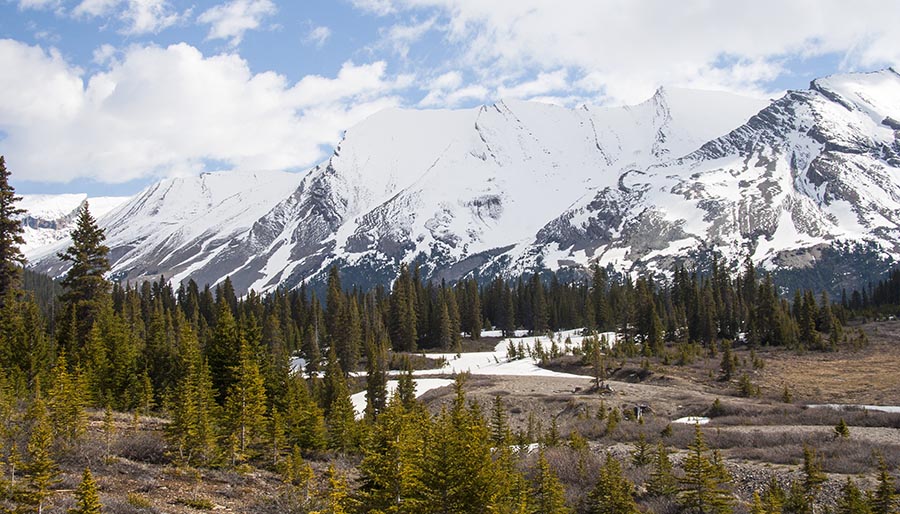 Snow-Covered Mountains