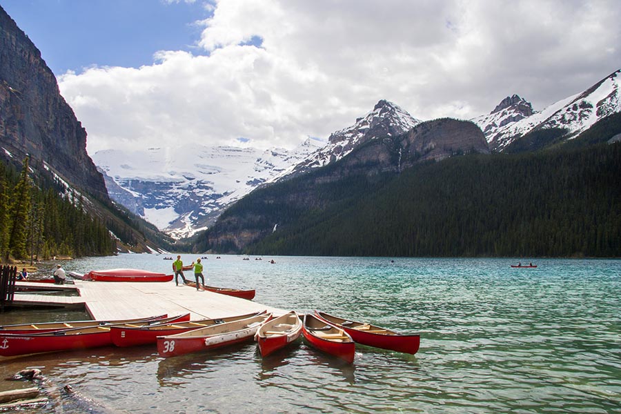 Canoes on a Sunny Afternoon