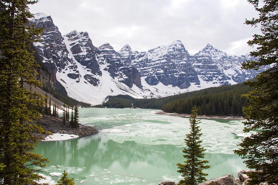 Moraine Lake in the Rain