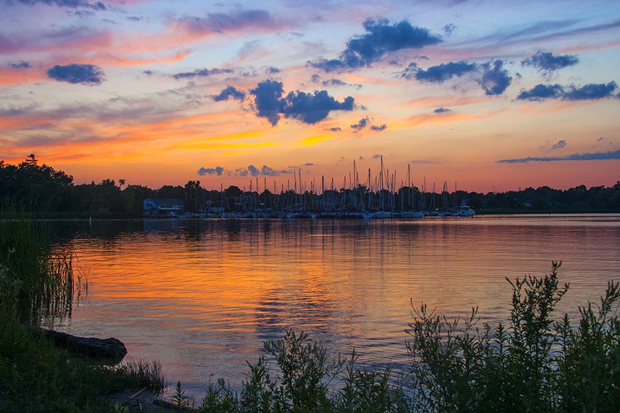 Sunset over Frenchmen'd Bay