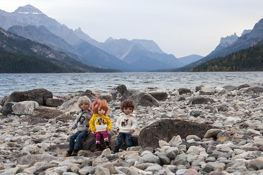 On the Windy Shore of Waterton Lake