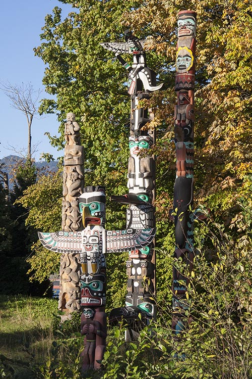 Group of Totem Poles  