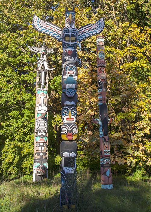 Three Totem Poles