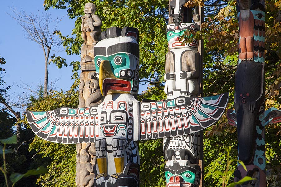Thunderbird House Post, in Stanley Park