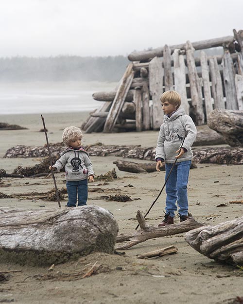 Building a Fort out of Driftwood