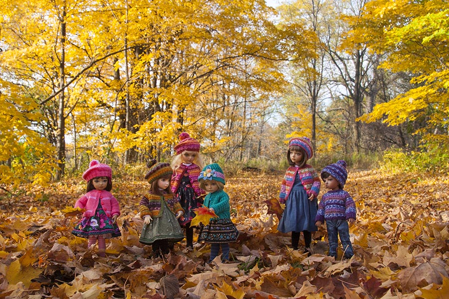 Kids in the Leaves