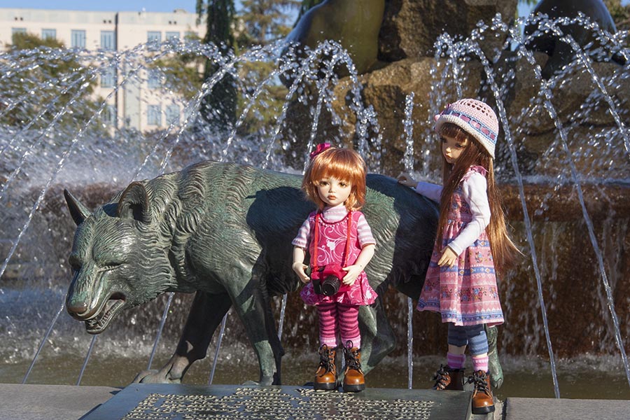 Two Girls and a Wolf
