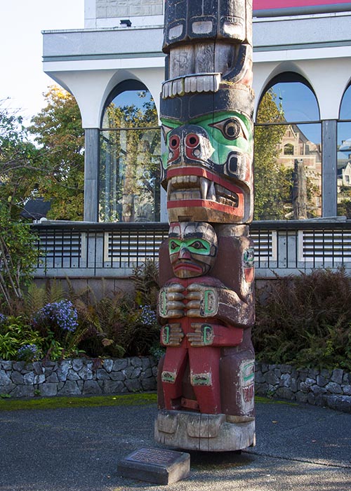 Totem Pole in front of Museum
