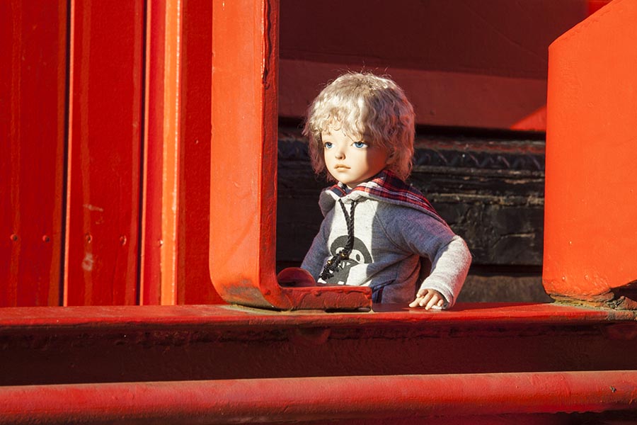 Milo in the Caboose