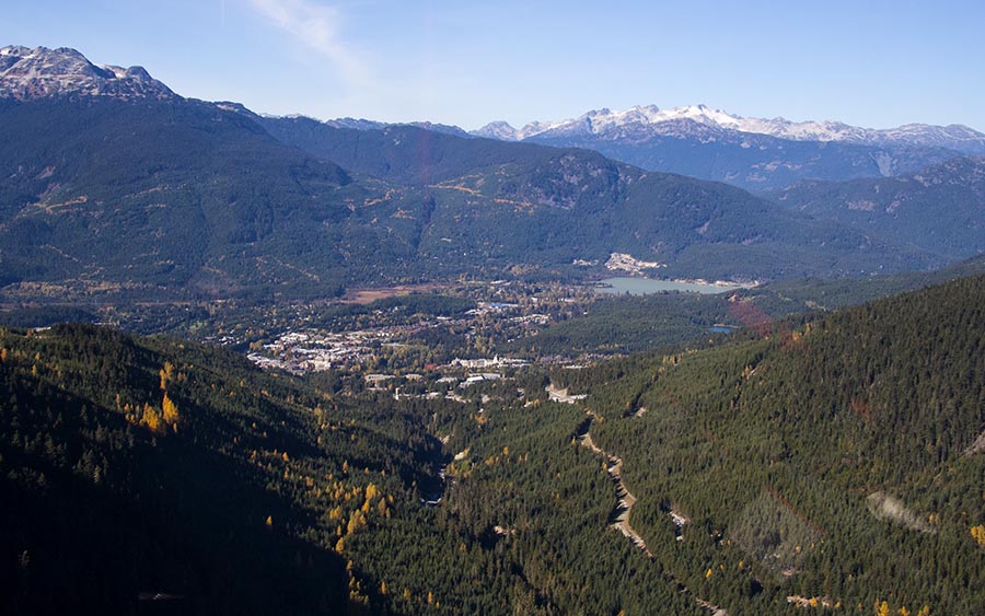 Whistler Village Far Below