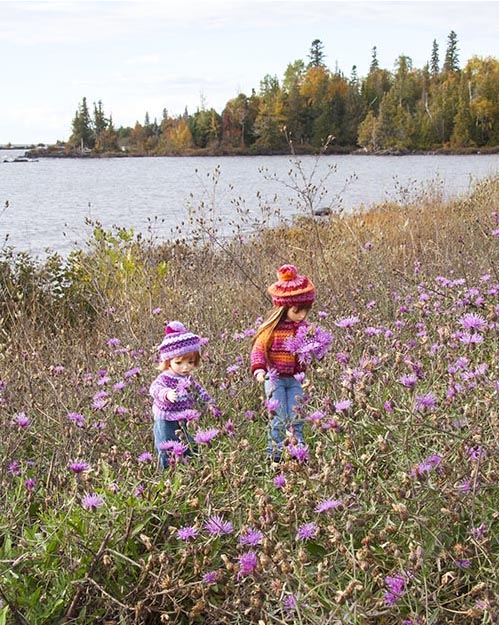 Picking Knapweed at the Side of the Road