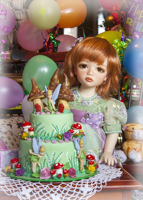 Holly and Her Birthday Cake