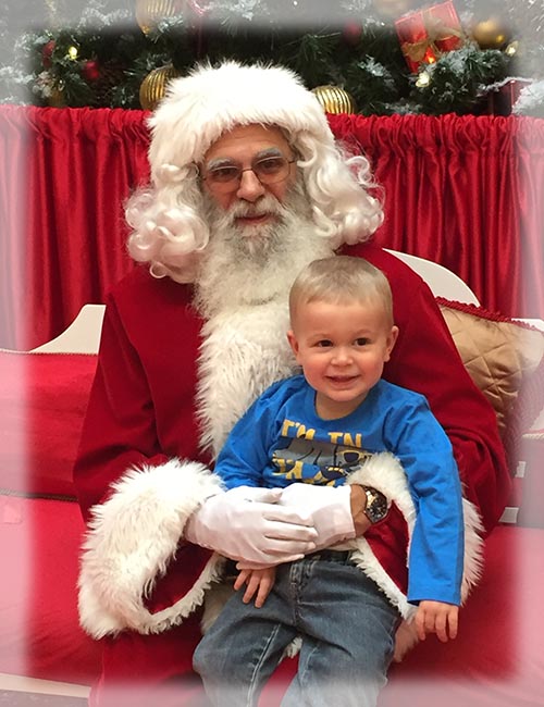 Elliot with Santa