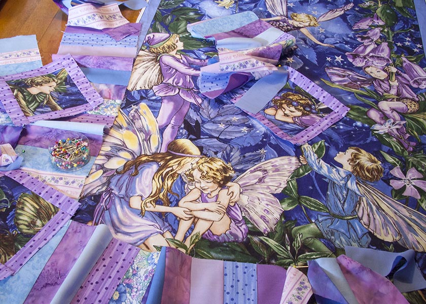 Starting a Flower Fairy Quilt