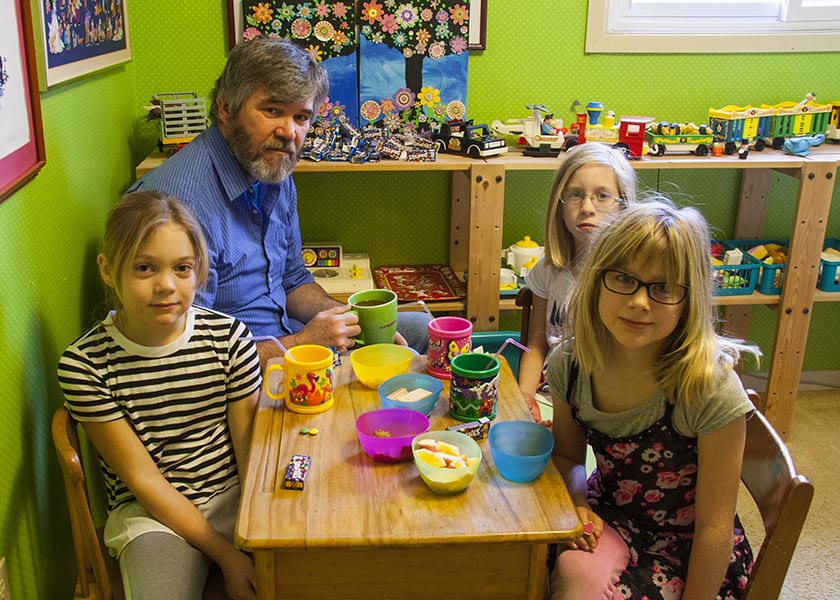 Snack Time with Grandpa