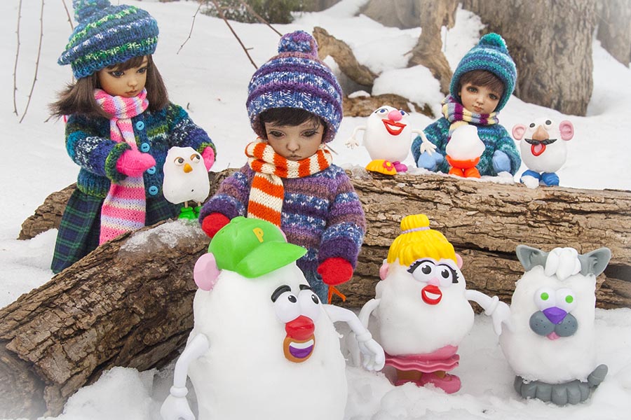 Making Snow Buddies