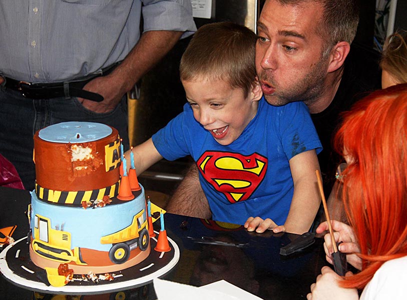 Blowing Out the Candles with Dad