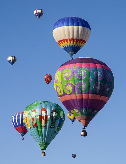 Sky Full of Colourful Balloons