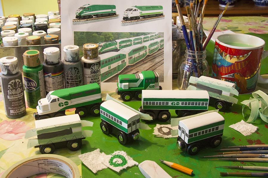 Painting a GO Train