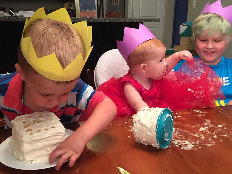 Elliot Loves his Icing