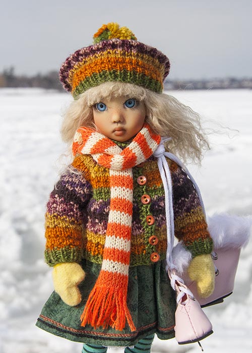 Tillie with her Skates