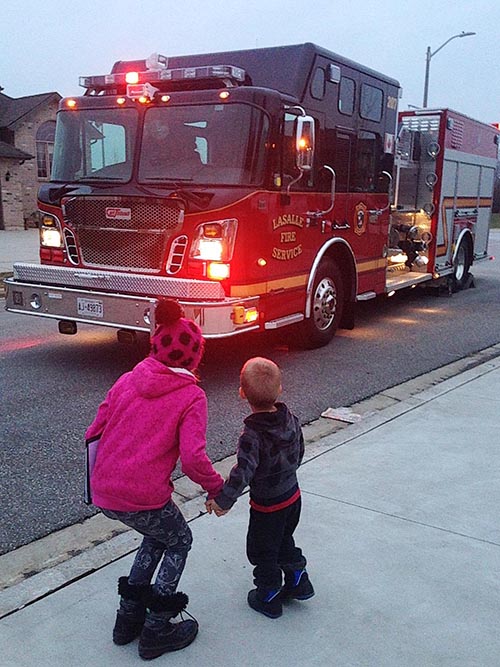 A Firetruck Arrives