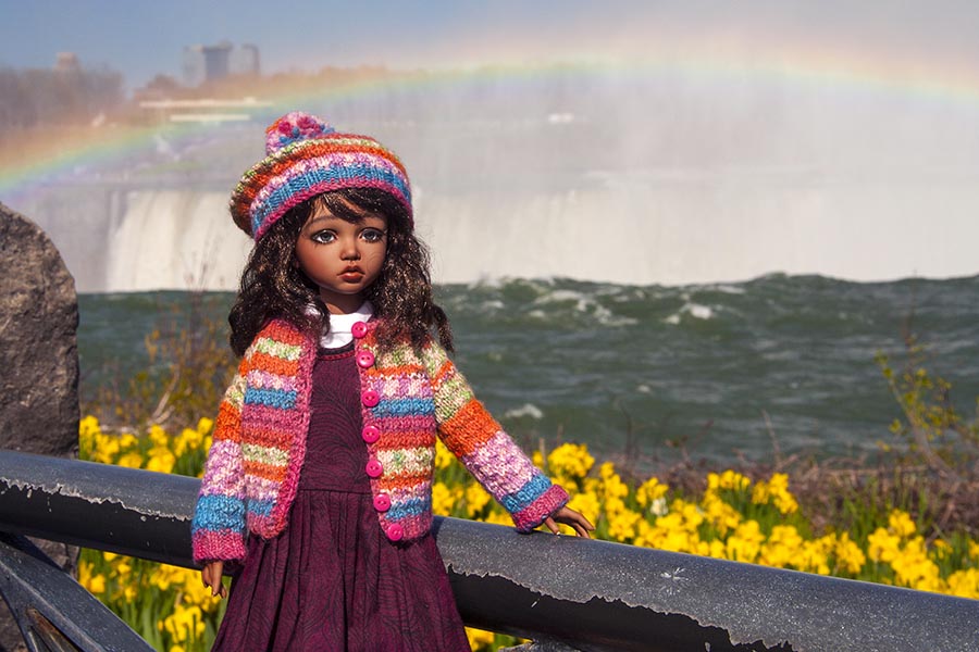 Angela at the Falls