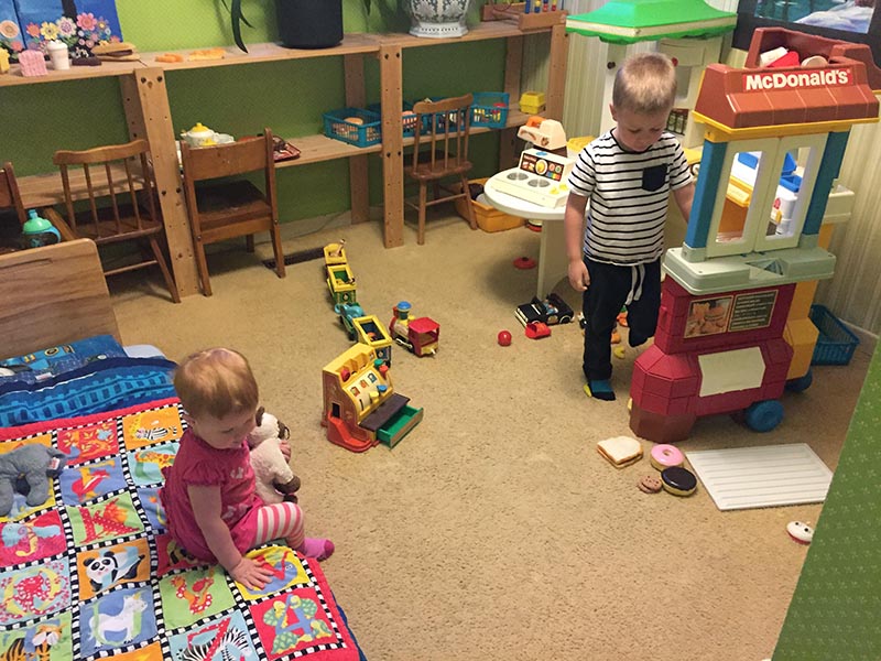 Elliot's 'Bedroom' at Grandma's