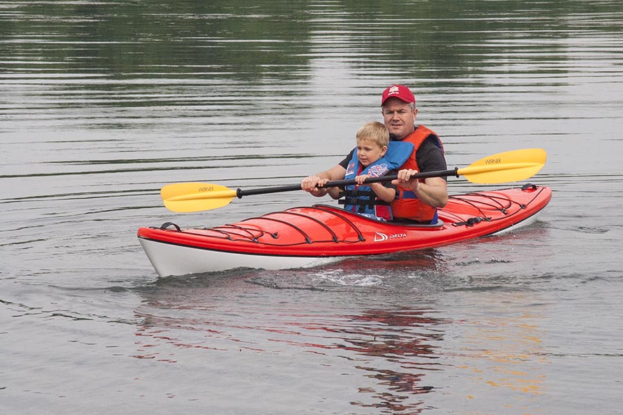 In the Kayak with Dad