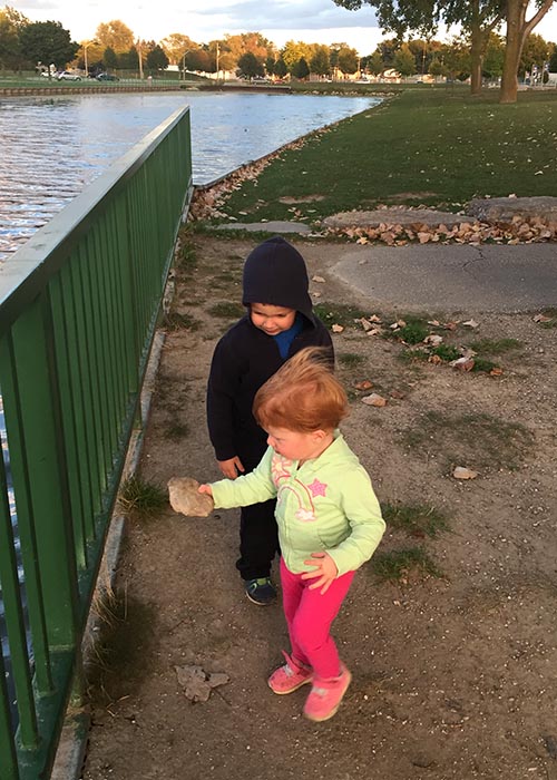 Throwing Stones in the River