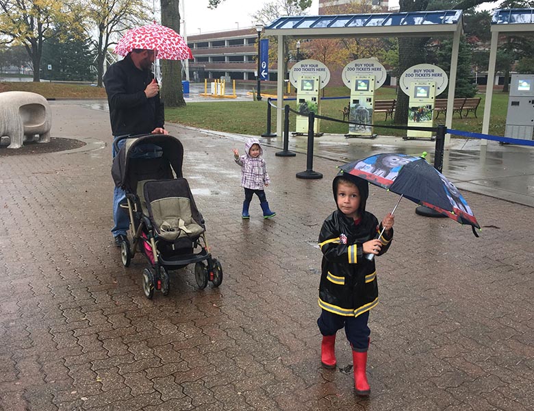 Visiting the Zoo in the Rain