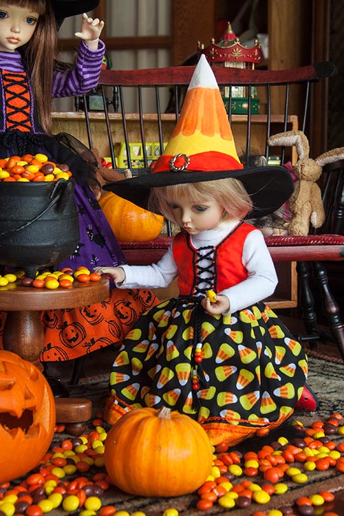 Candy Corn Witch
