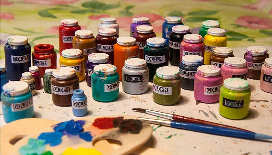 Tiny Jars of Paint