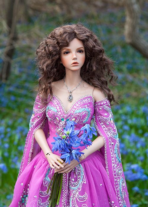 Bianca with the Blue Bouquet